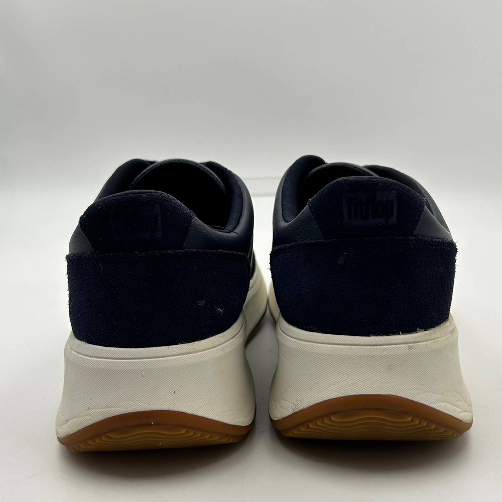 FitFlop Vitamin FF Sneakers Womens Sz 9 Navy Blue Leather Suede Comfort Walking - Picture 5 of 9